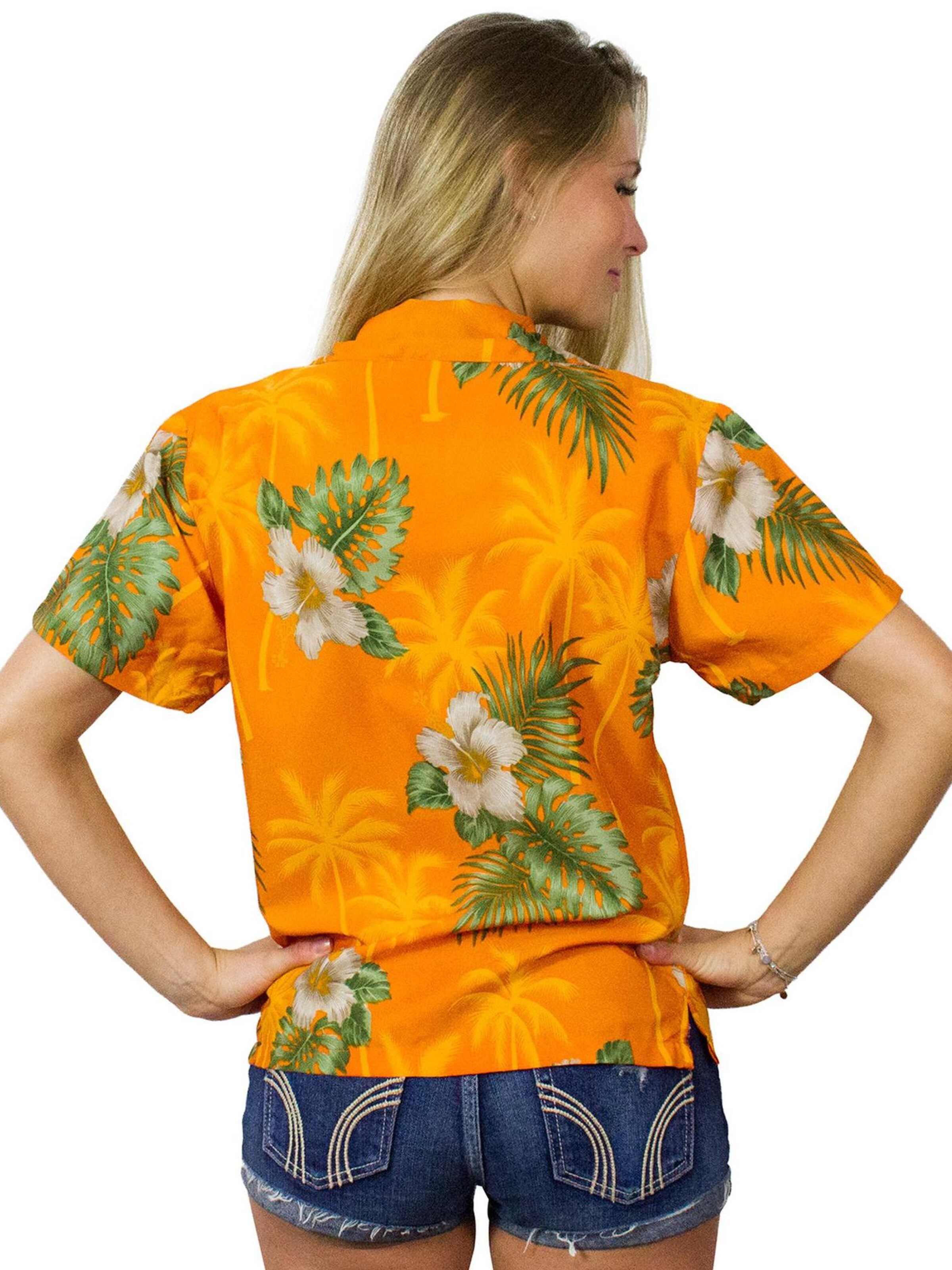 King Kameha Bluse 'Small Flower'‌‌‌‌‌‌‌‌ in Gelb