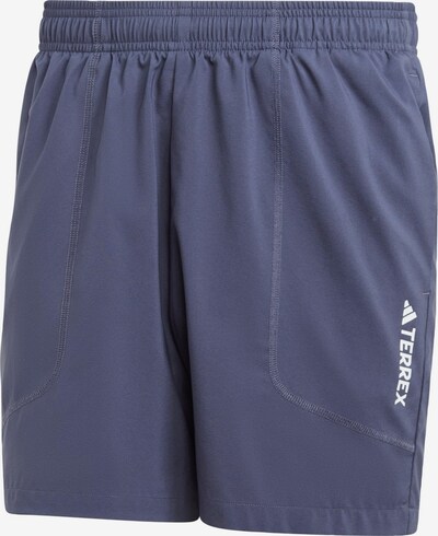 ADIDAS TERREX Outdoor Pants 'Multi' in marine blue / Silver grey, Item view