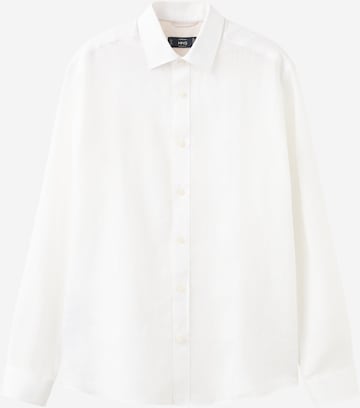 MANGO MAN Button Up Shirt 'PARROT' in White: front