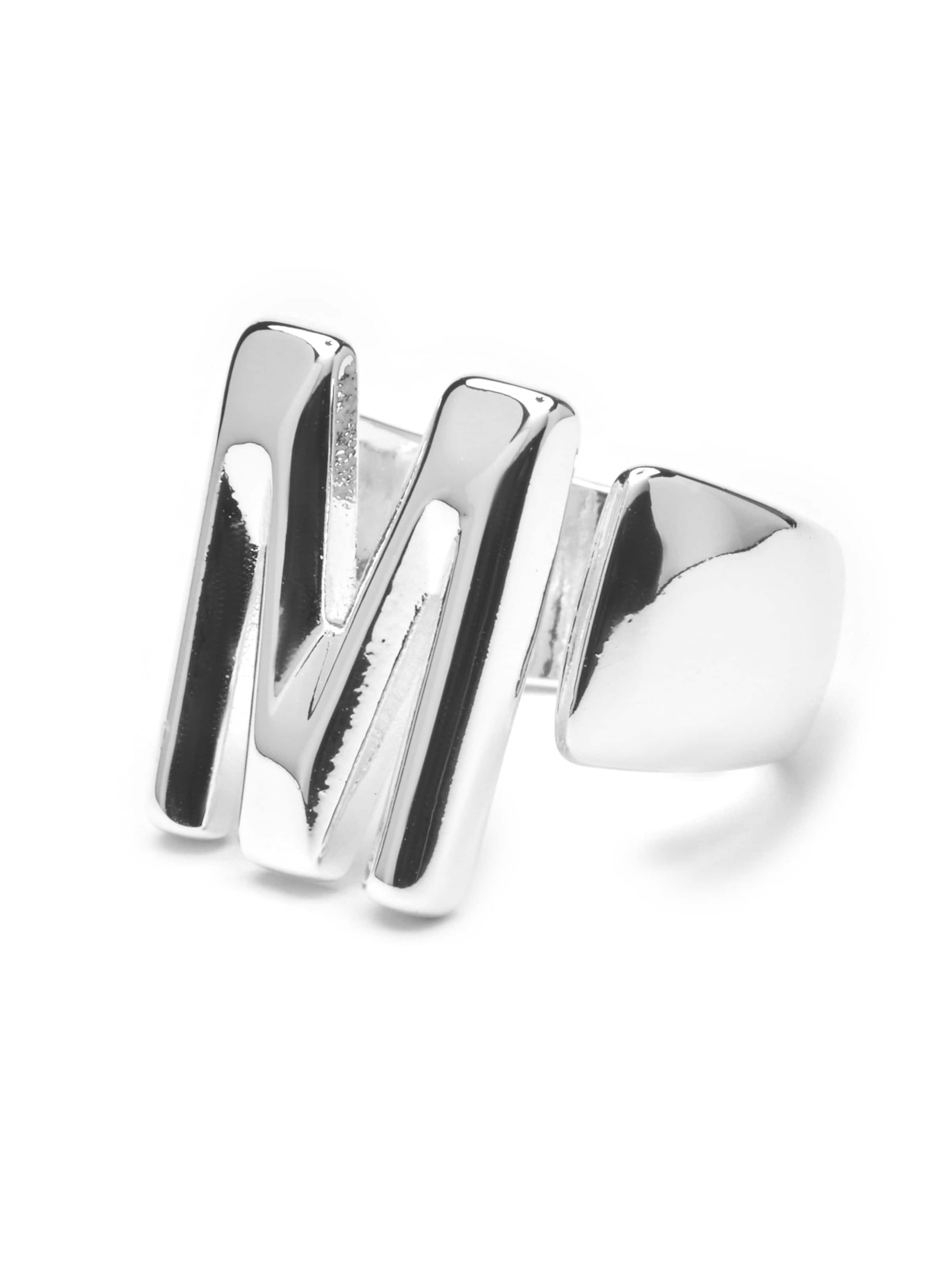 Anello 'Alphabet M' di Luxenter in argento