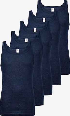 ESGE Undershirt 'Feinripp Jeans' in Blue: front