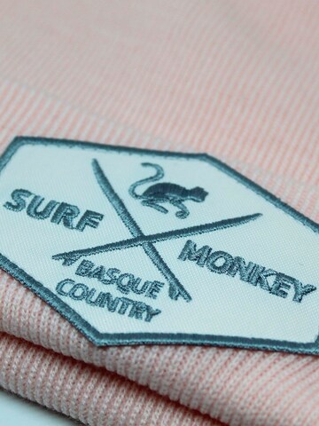 Surf Monkey Beanie in Pink
