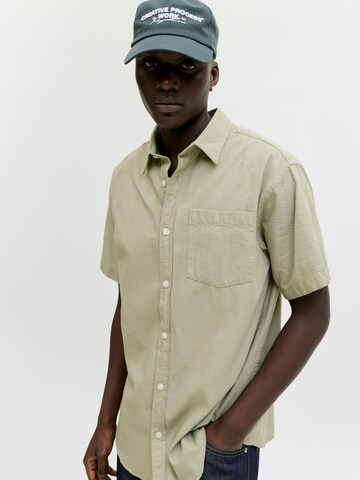 JACK & JONES Comfort fit Button Up Shirt 'nantucket' in Green