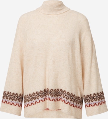 Cream Sweater 'Fairy' in Beige: front