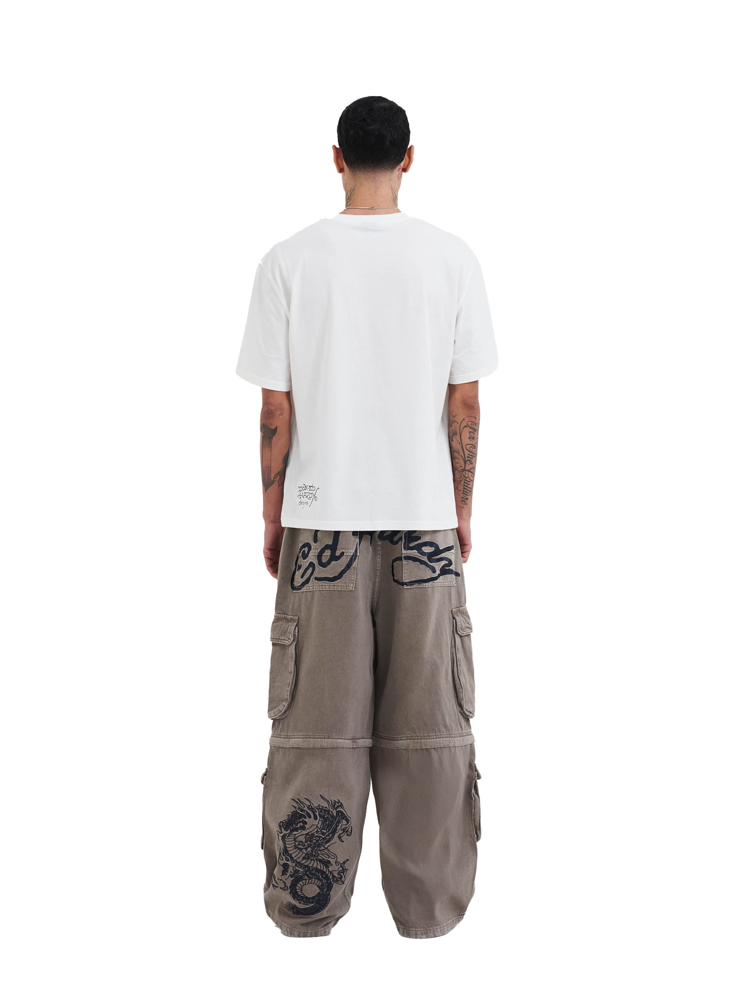 Loosefit Jean Ed Hardy en beige
