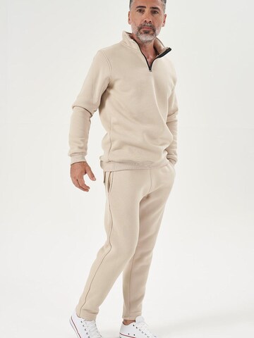 LOUIS LECLER Sweatshirt 'Remy' in Beige
