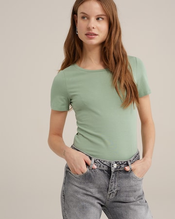 T-shirt WE Fashion en vert
