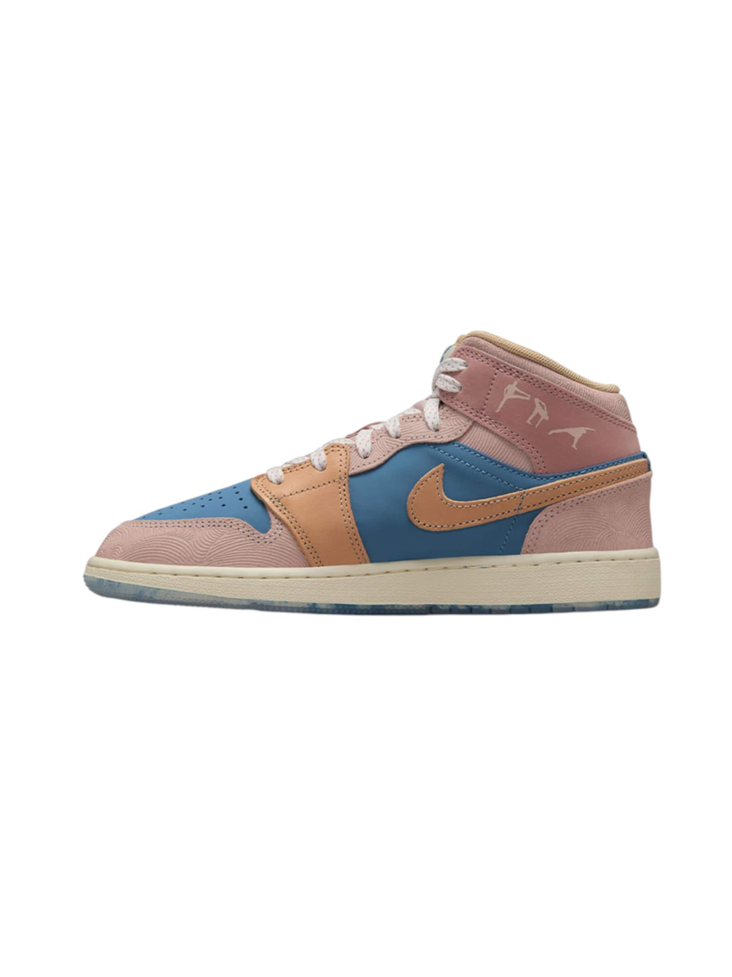 Jordan Sneaker 'AIR JORDAN 1 MID SS BG' in Pink: Vorderseite