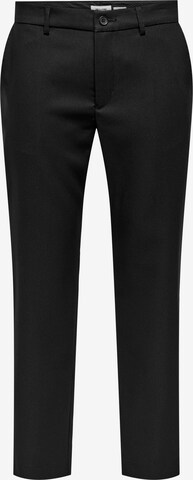 regular Pantaloni con piega frontale 'ERIK' di Only & Sons in nero: frontale