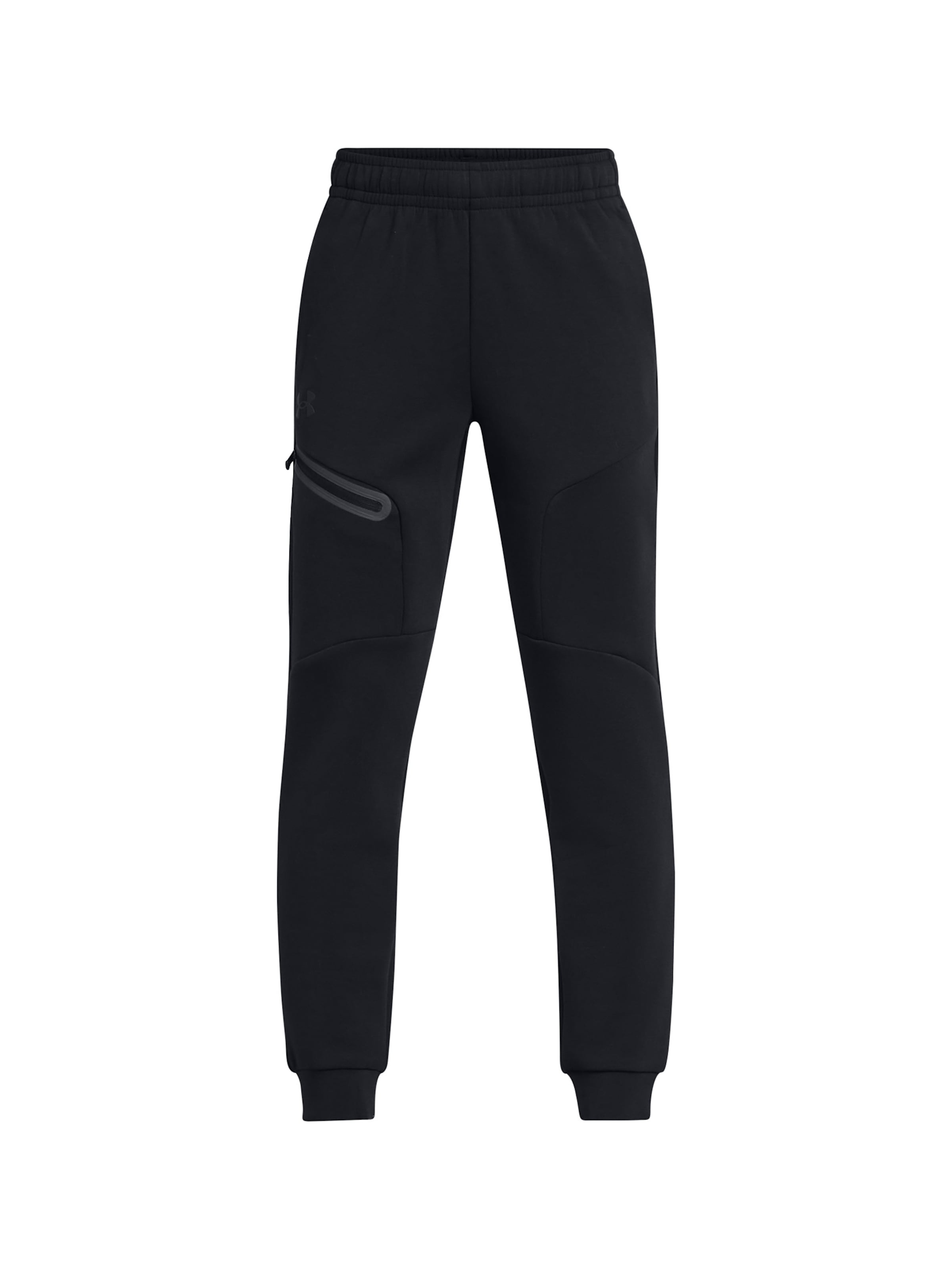 UNDER ARMOUR Tapered Sports trousers 'Unstoppable' in Black: front
