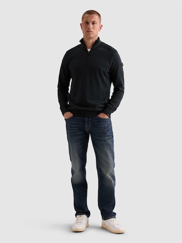 PME Legend Pullover 'Pullover in 100% cotton with half-zip' i blå
