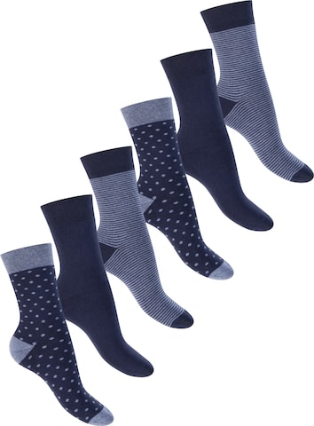 footstar Athletic Socks 'Winter Comfort' in Blue: front