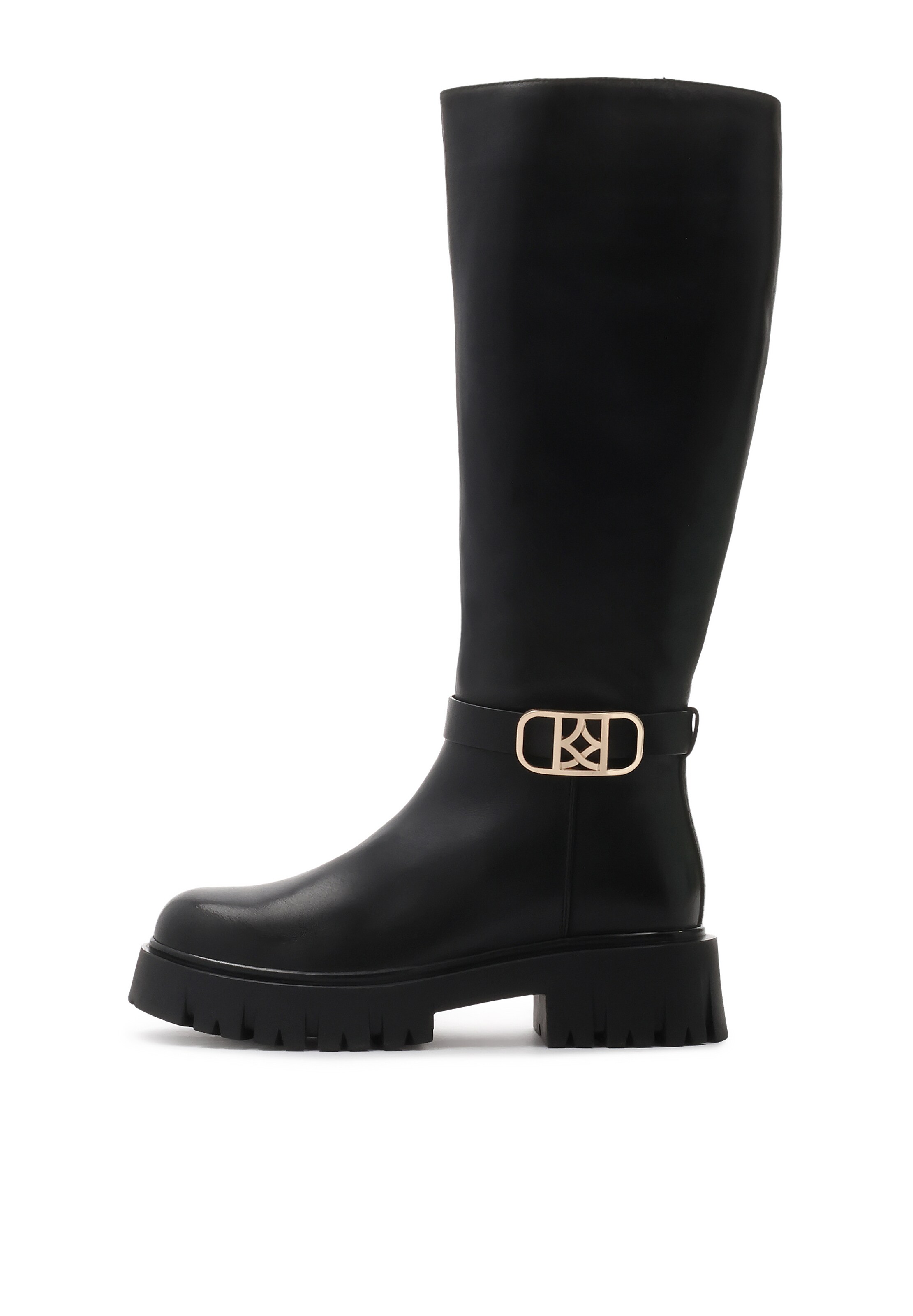 Kazar Škornji | črna barva: sprednja stran