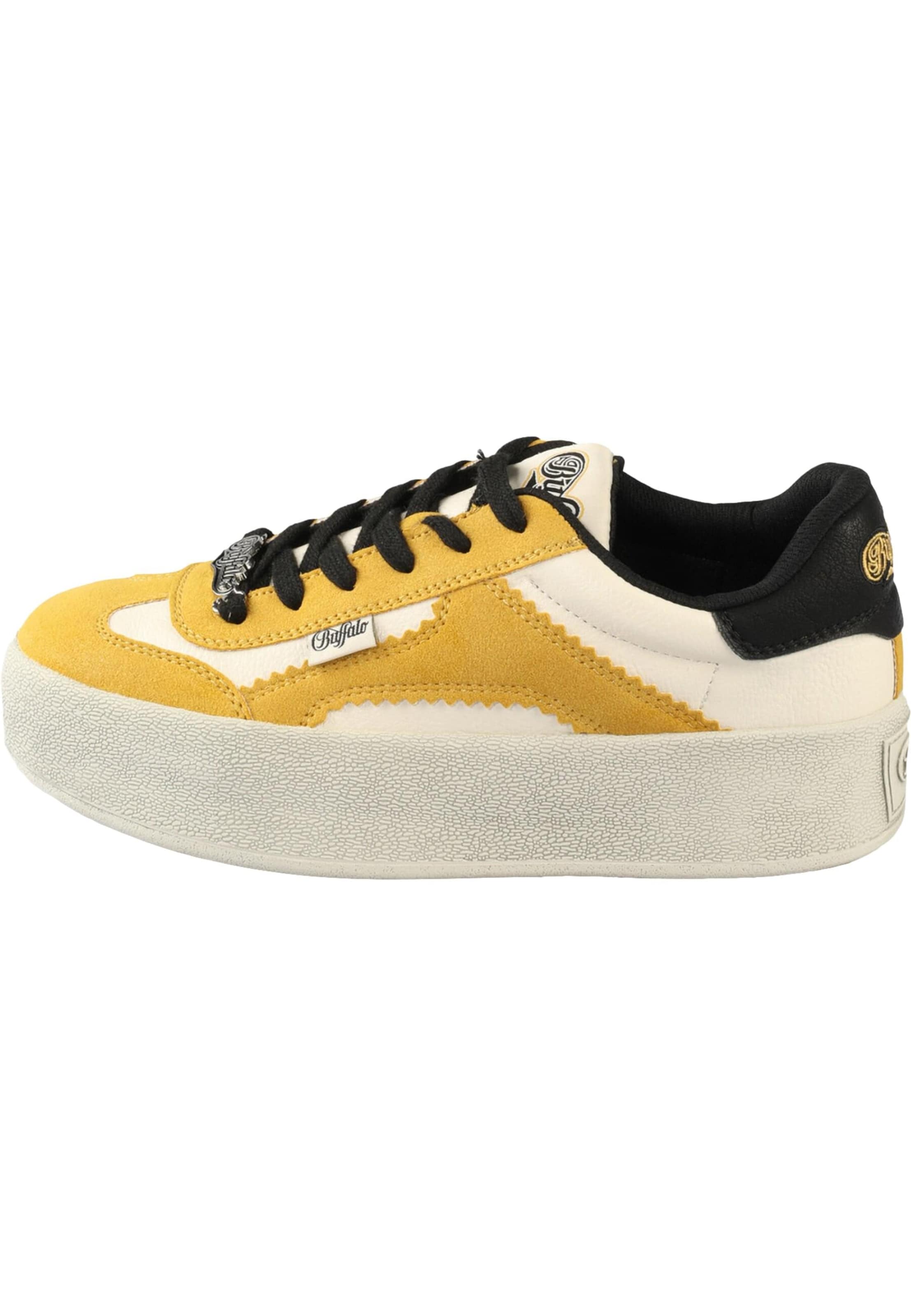 Sneaker bassa 'Cajo' di BUFFALO in giallo: frontale