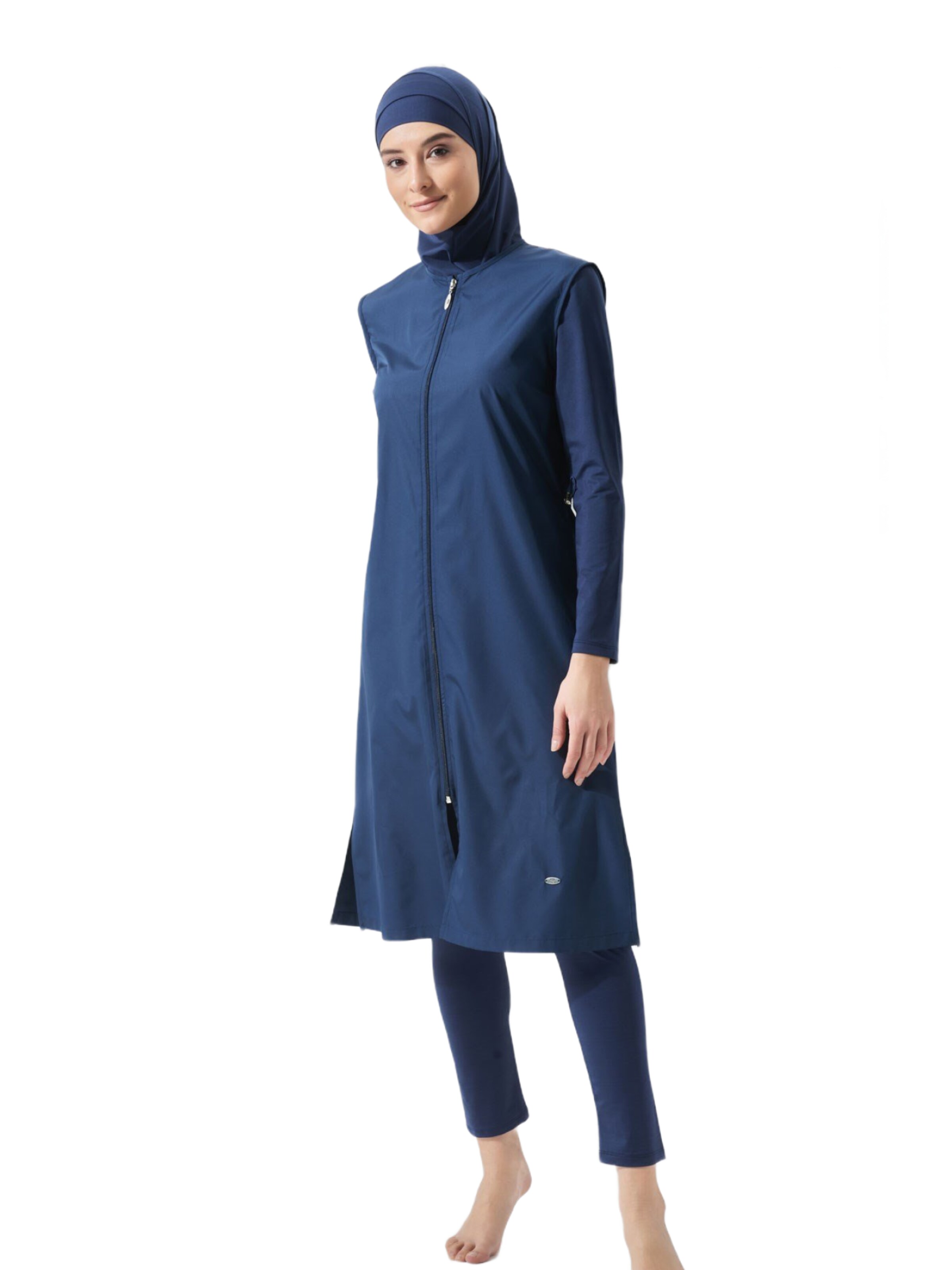 C&City Badpakjurk in Blauw: voorkant