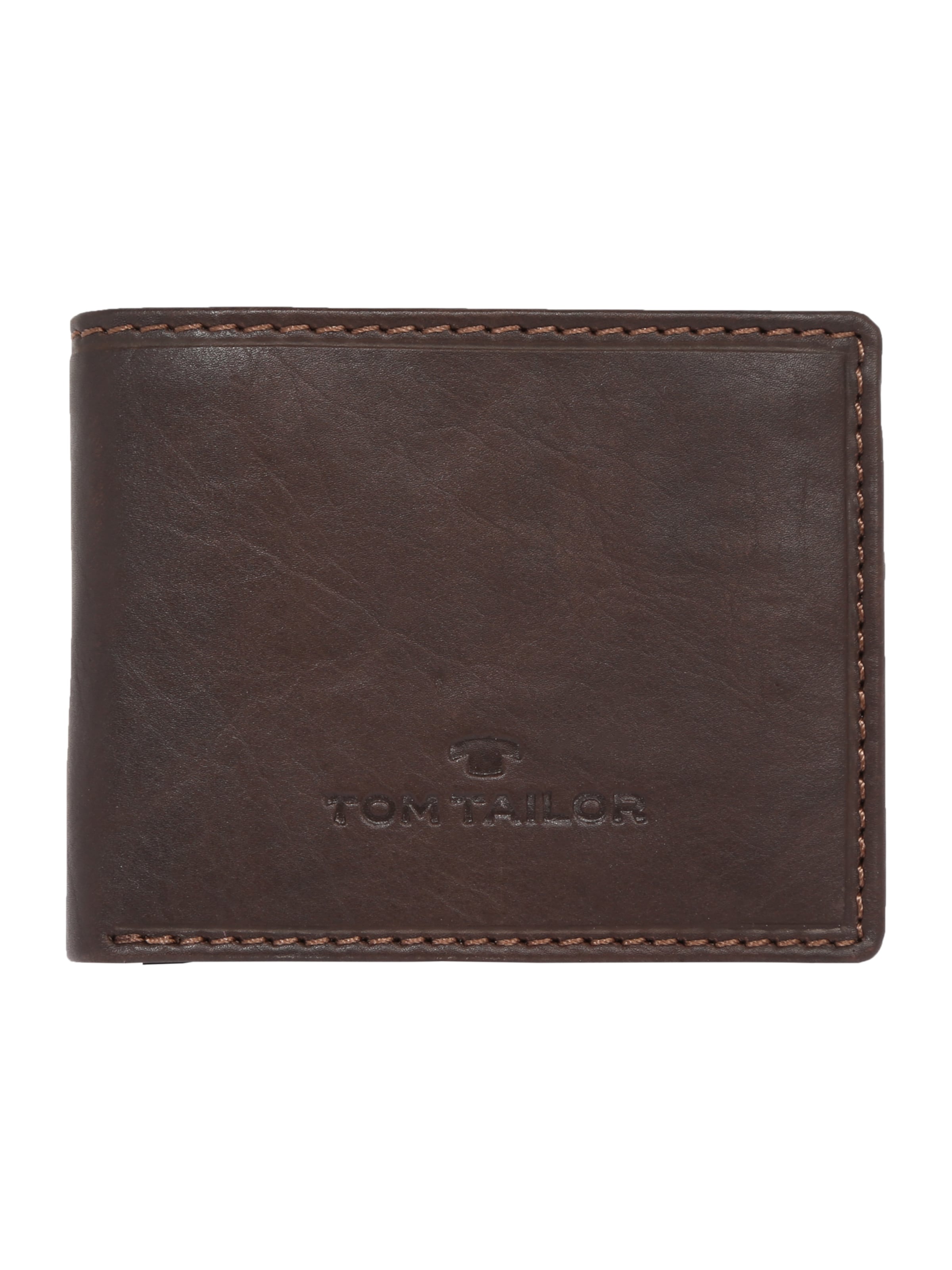 TOM TAILOR Wallet 'Lary' in Brown: front