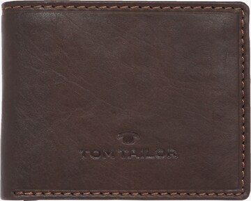 TOM TAILOR Wallet 'Lary' in Brown: front