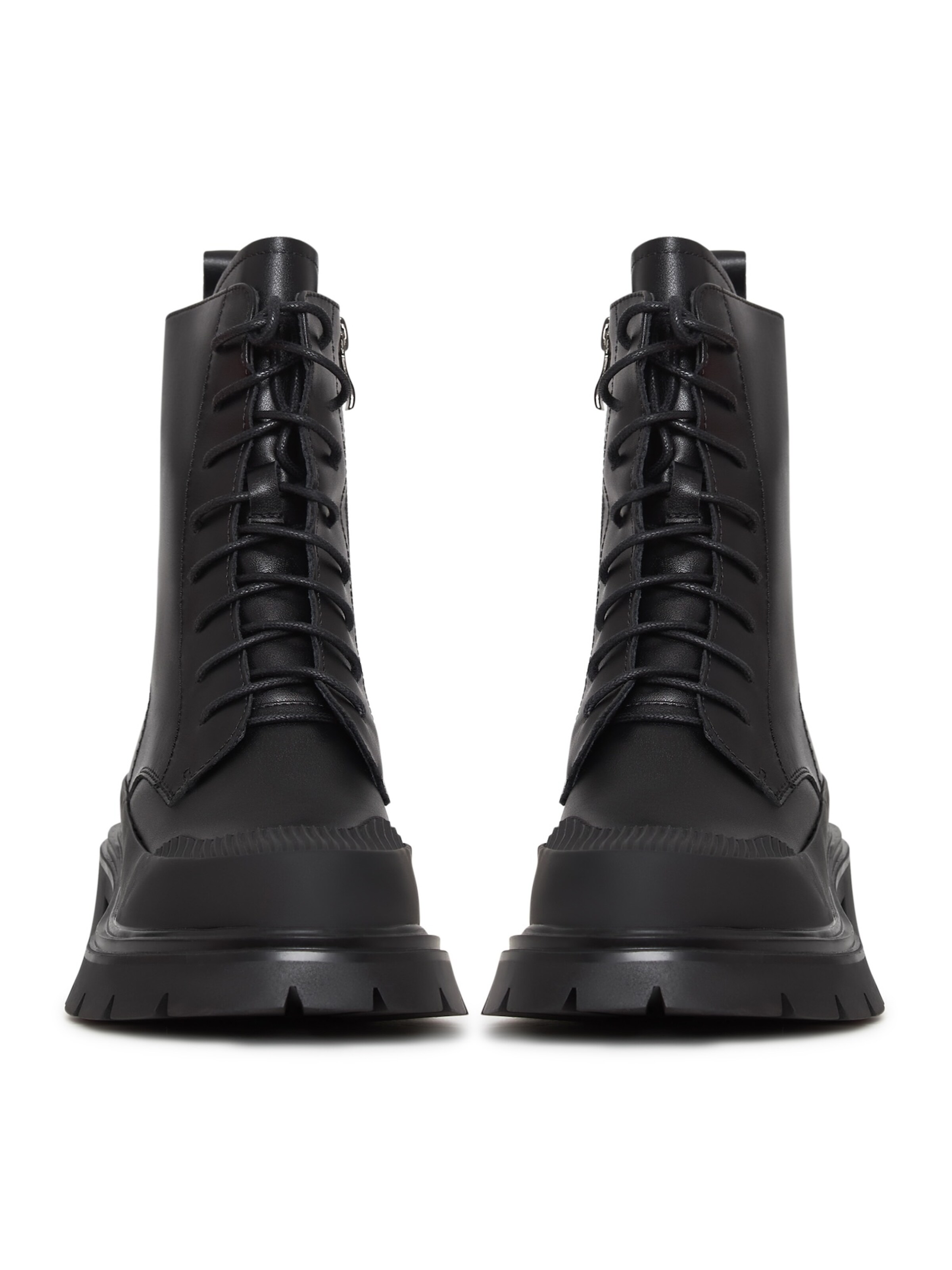 CESARE GASPARI Schnürstiefelette in Schwarz