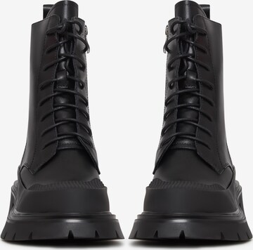 CESARE GASPARI Lace-Up Ankle Boots in Black