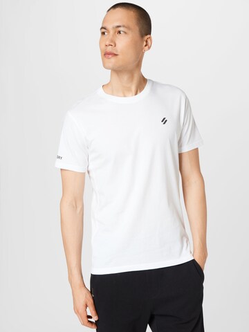 Superdry - Camiseta funcional en blanco: frente