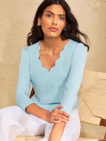 T-shirt love & roses en bleu