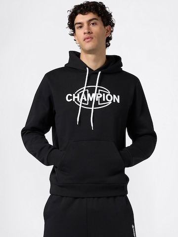 Champion Authentic Athletic Apparel Sweatshirt in Black: front