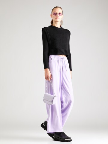 Marks & Spencer Szeroka nogawka Spodnie w kolorze fioletowy
