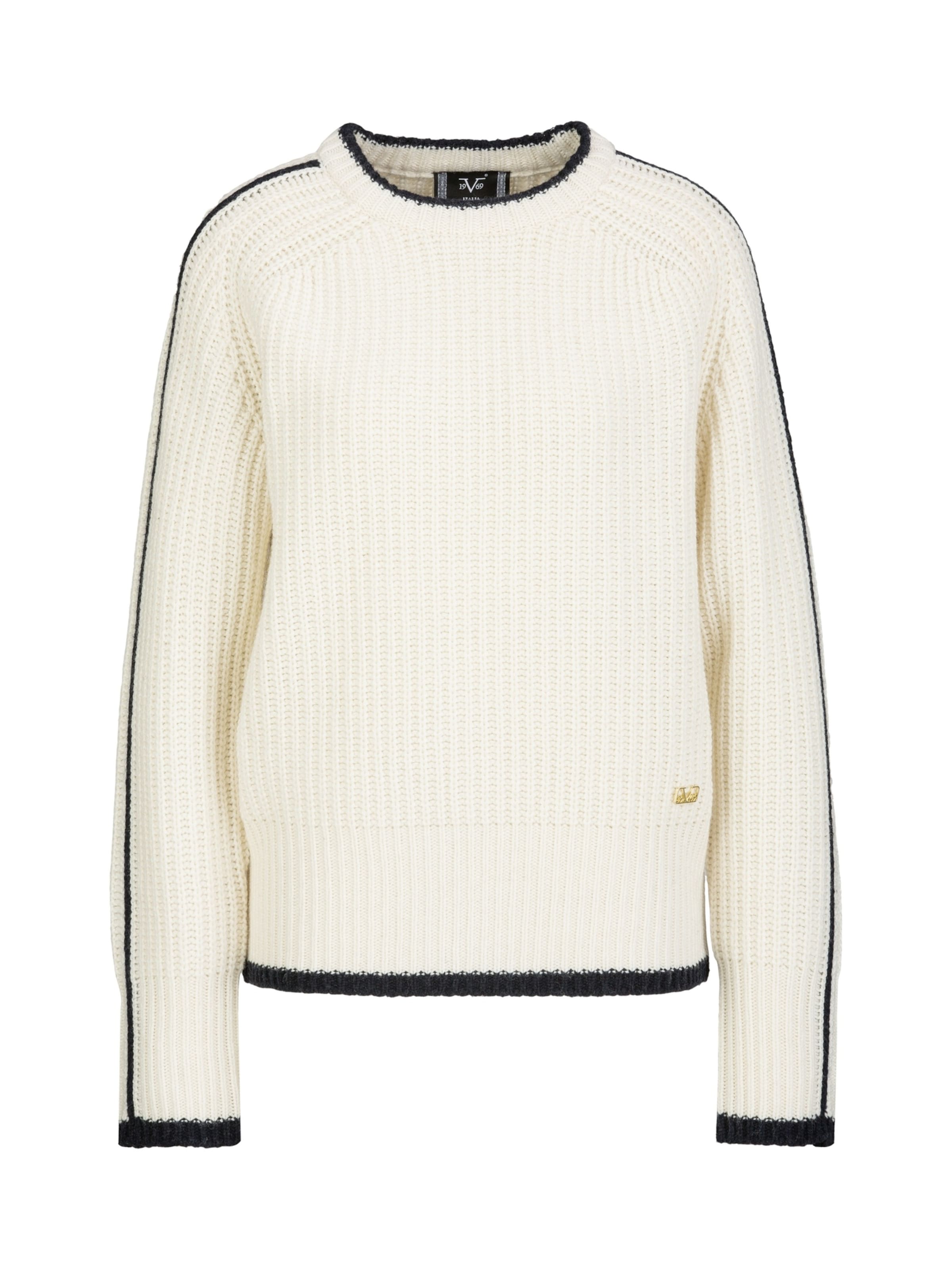 19V69 ITALIA Sweater 'Aloe' in White: front
