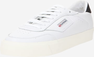 Sneaker low '3843 COURT' de la SUPERGA pe alb: față