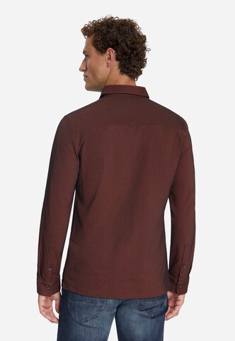No Excess Regular fit Button Up Shirt in Red