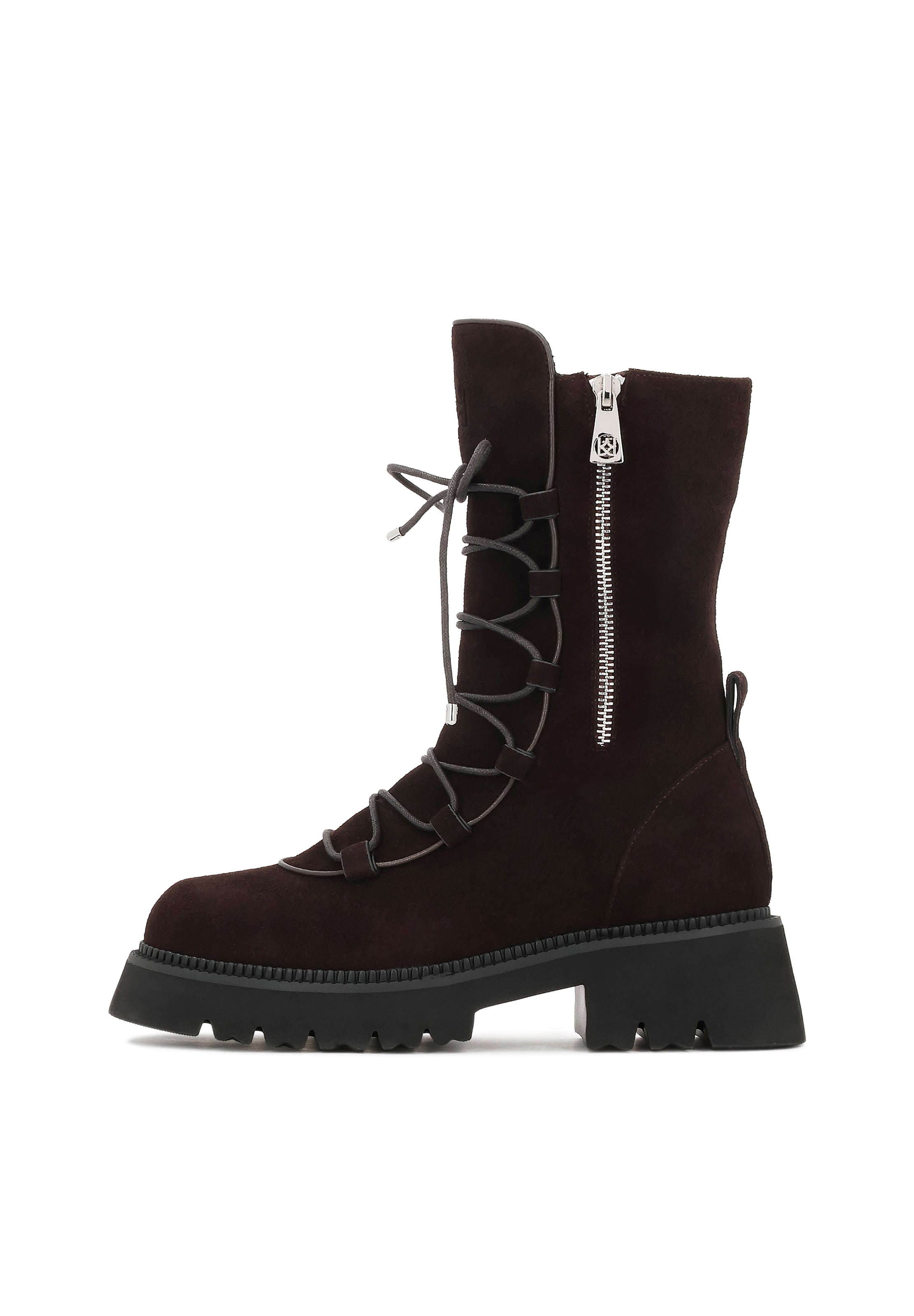 Kazar Šnurovacie členkové čižmy - Hnedá: predná strana