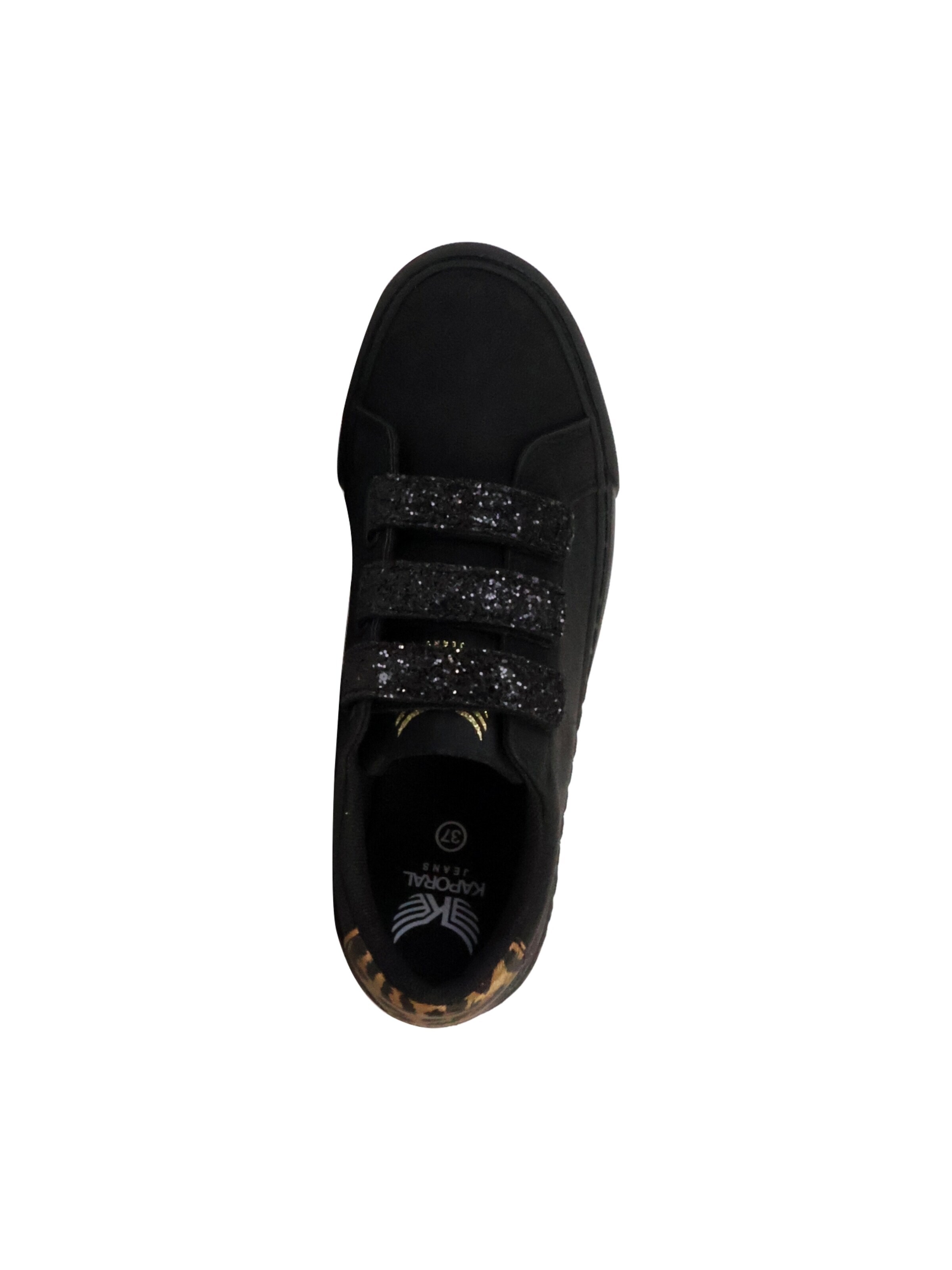 Scarpa stringata sportiva 'Tippyk-Sneaker mit Klettverschluss' di Kaporal in nero