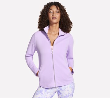 SKECHERS Zip-Up Hoodie in Purple: front