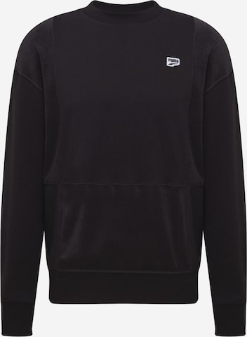 PUMA Sweatshirt in Zwart: voorkant