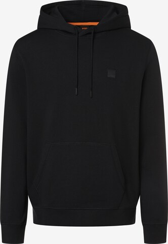 BOSS Sweatshirt 'Wetalk' in Schwarz: predná strana