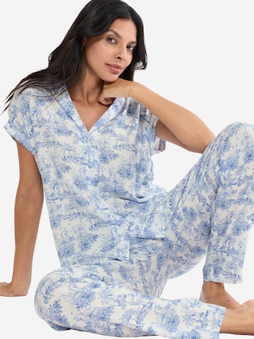 TRIUMPH Pyjama ' Red Label Boyfriend Fit ' in Blau