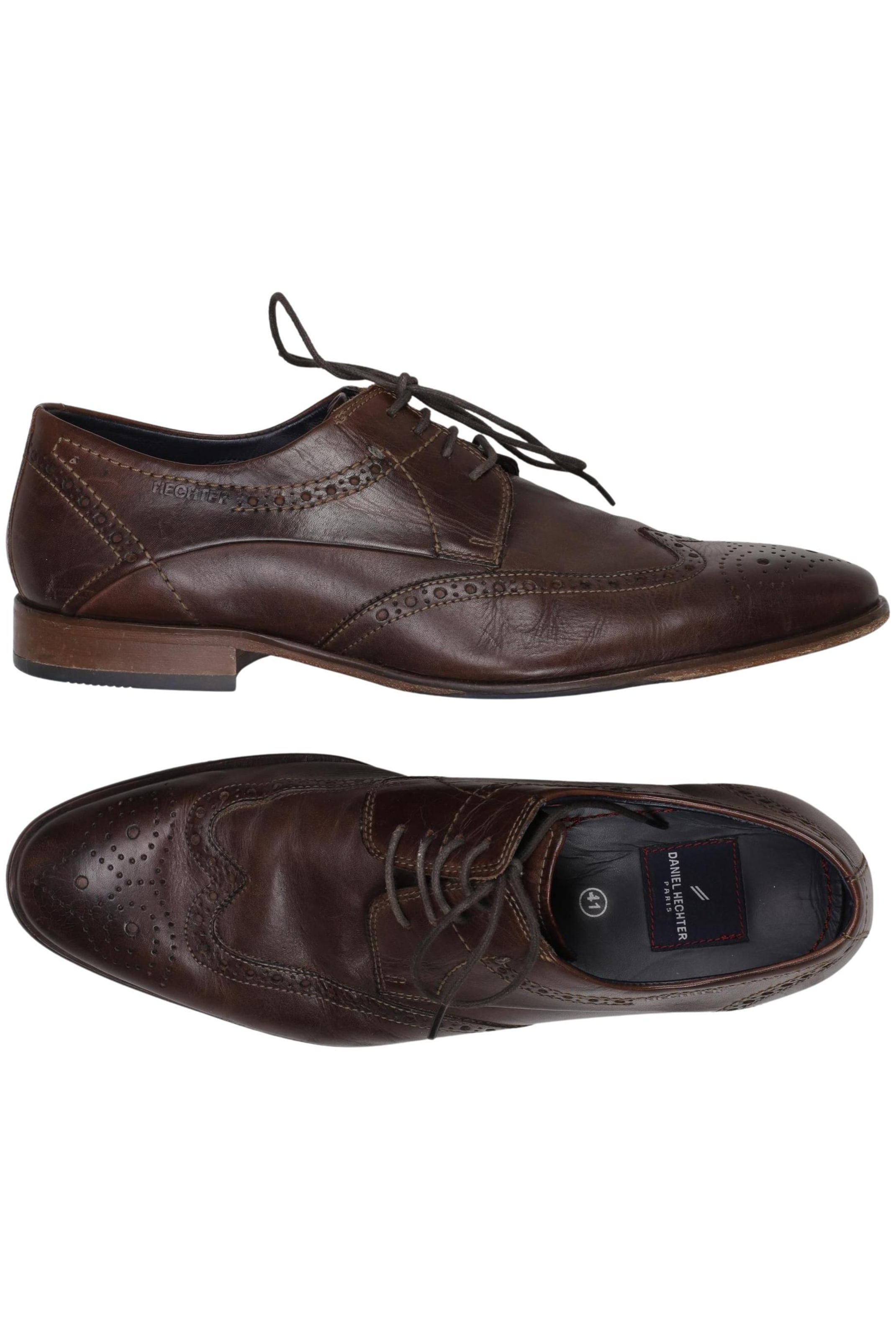 HECHTER PARIS Flats & Loafers in 41 in Brown: front