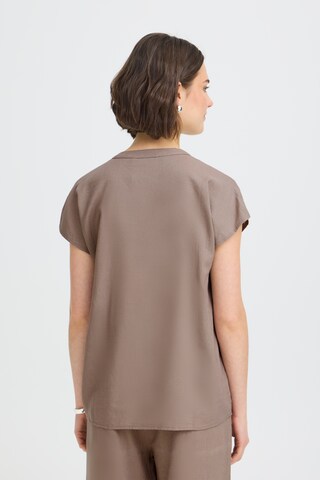 Fransa Bluse in Braun