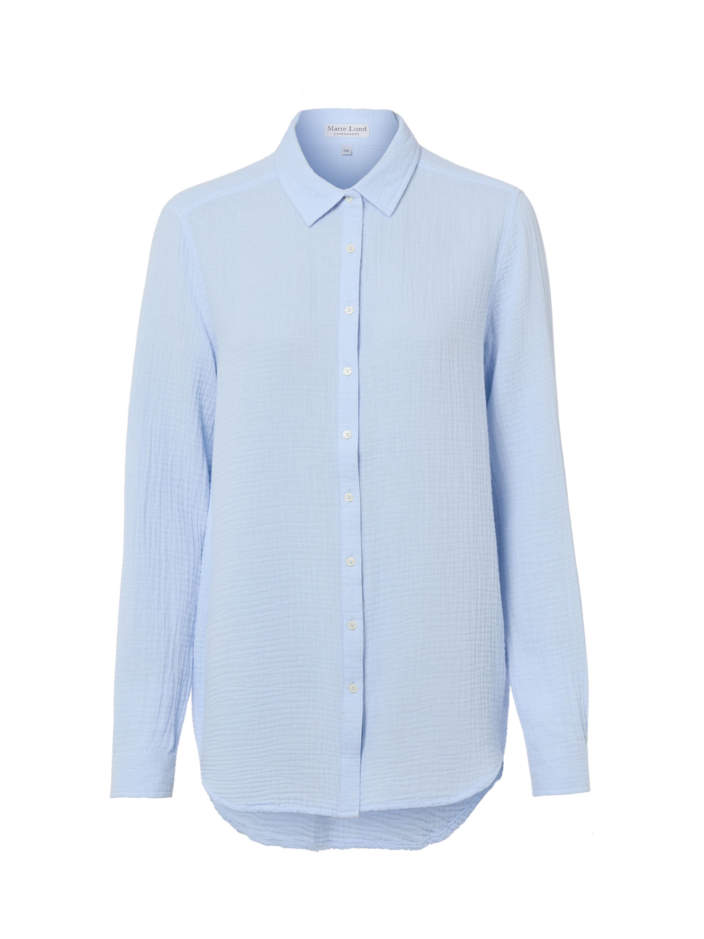Marie Lund Bluse in Blau: Vorderseite