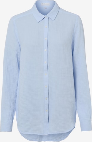 Marie Lund Bluse in Blau: Vorderseite