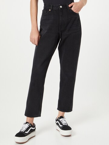 Monki Regular Jeans in Zwart: voorkant