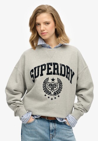 Superdry Sweatshirt in Grijs: voorkant