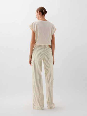 Scalpers Regular Denim Stripes Pant ' ' in Beige