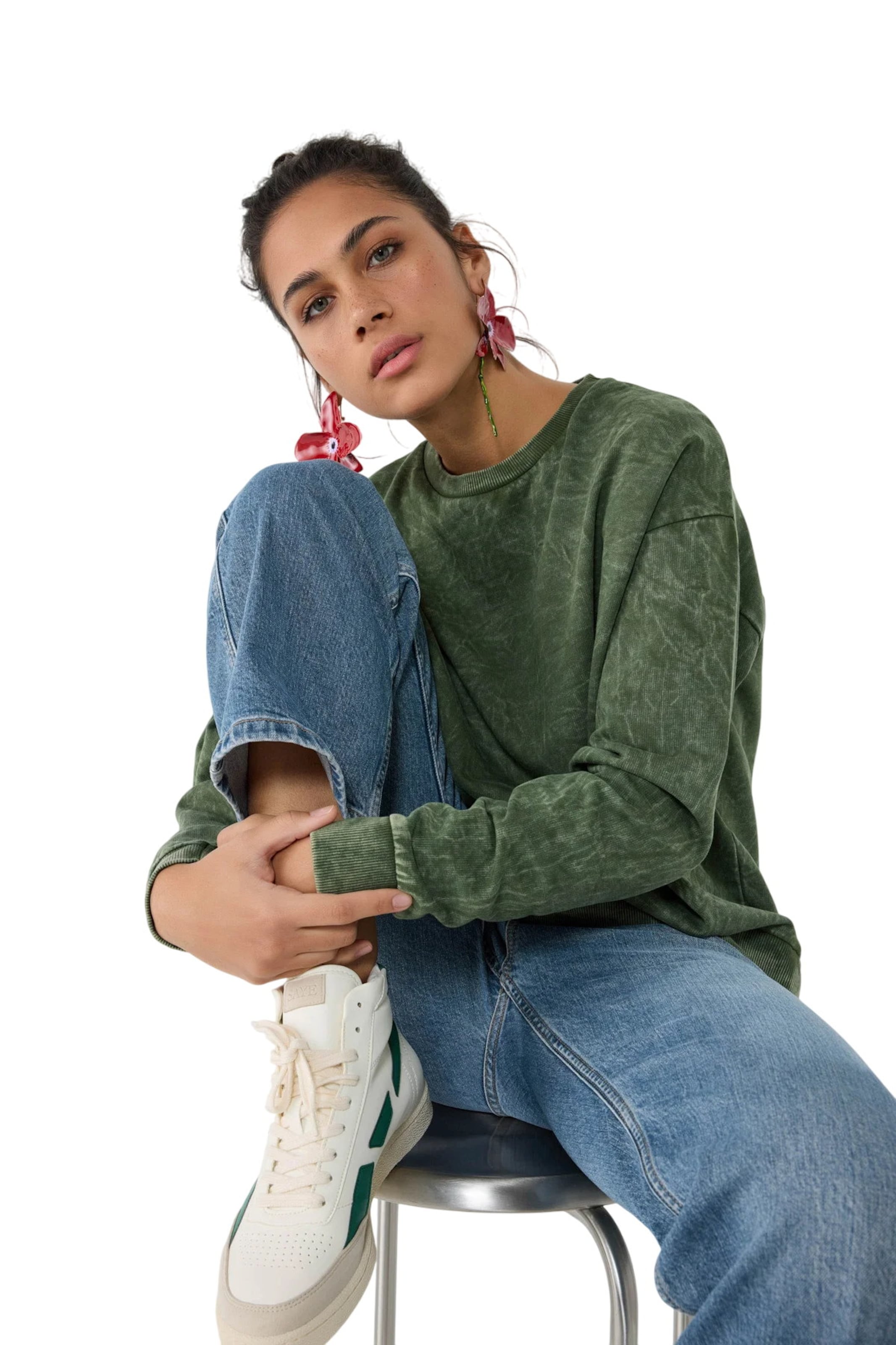 No Matter What Sweatshirt in Groen