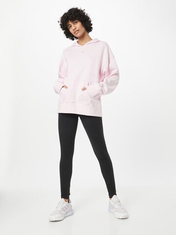 ADIDAS SPORTSWEAR Athletic Sweatshirt 'Relaxed With Healing Crystals-Inspired Graphics' in Pink