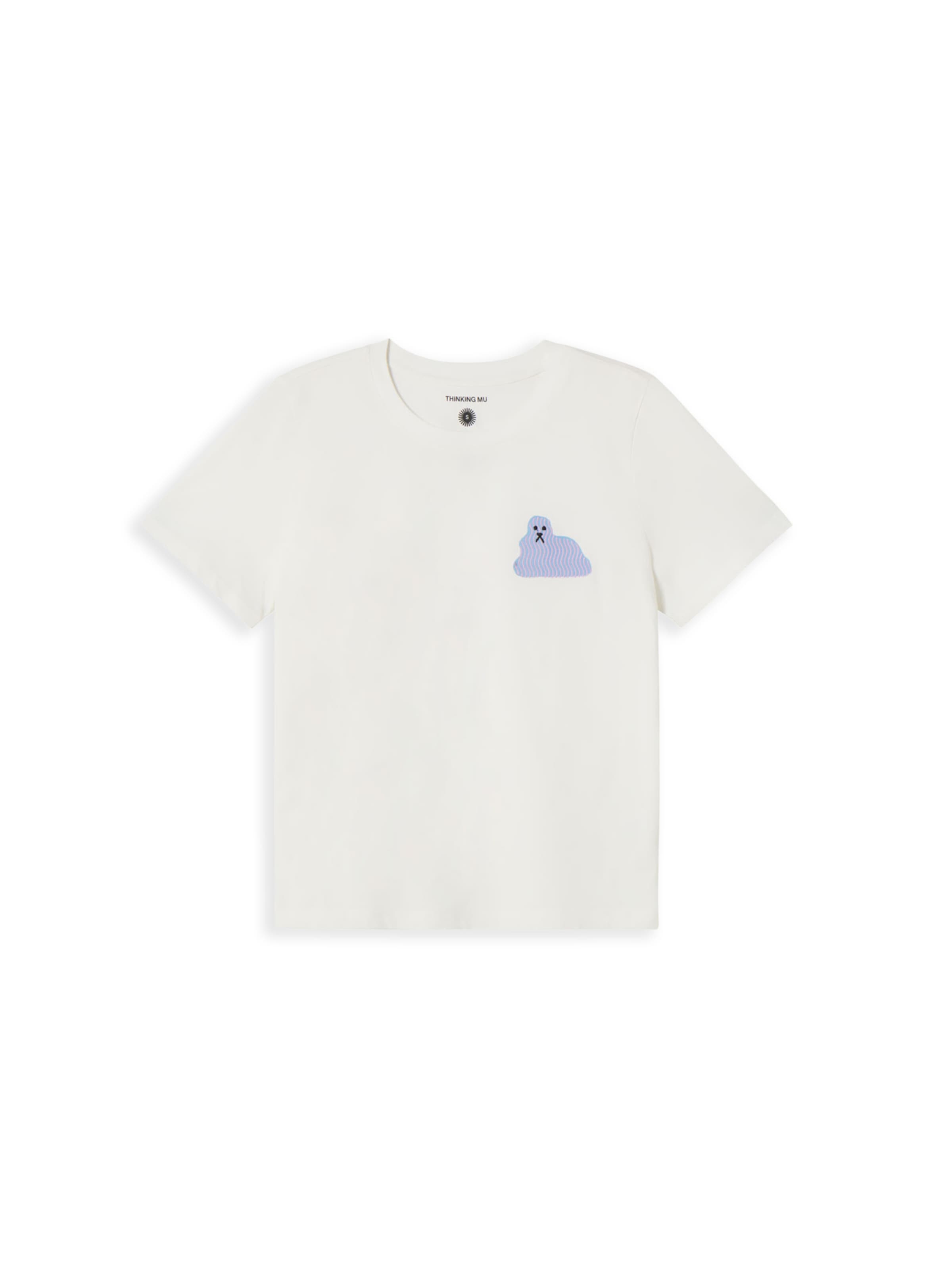 Thinking MU Shirts ' BLUEDOG ' i hvid: forside