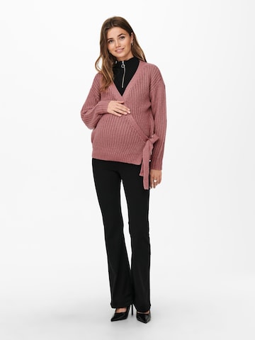 Only Maternity - Casaco de malha em rosa