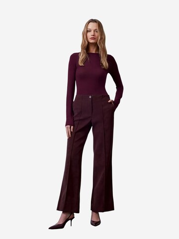 Dilvin Wide leg Broek 'Hose' in Rood