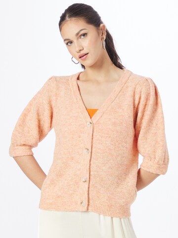 KAREN BY SIMONSEN Knit Cardigan in Orange: front