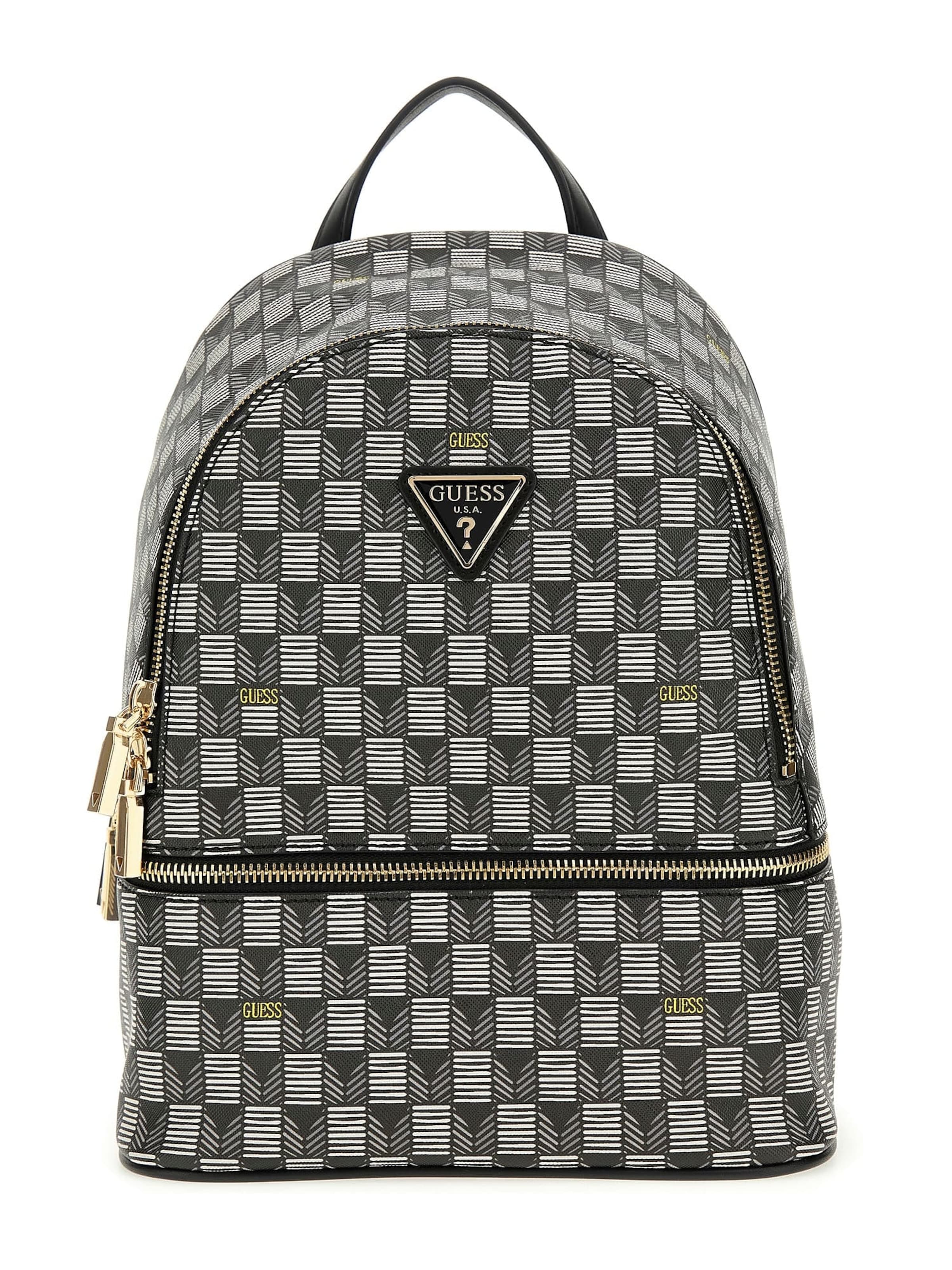 GUESS Rucksack 'Follie' in Schwarz: Vorderseite